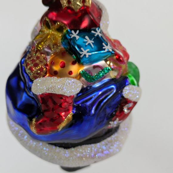 Christopher Radko Glass Christmas Ornament Handcrafted Chub A Dub Santa 1010226 - Picture 6 of 11